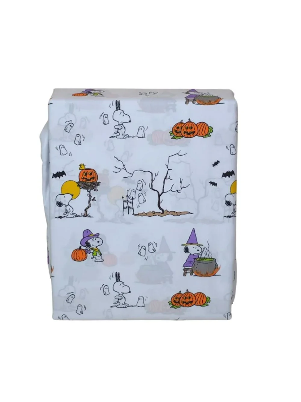 Peanuts Halloween-Themed Queen Sheet Set By Berkshire With Snoopy & Woodstock